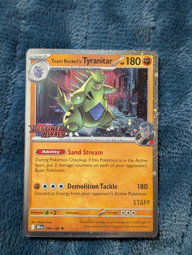 Team Rocket's Tyranitar (Prerelease Staff)