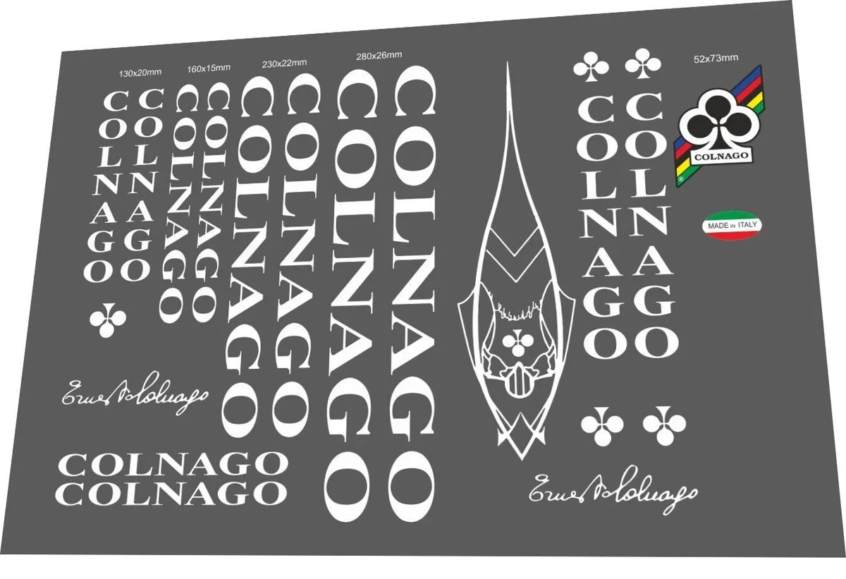 Décalcomanies Colnago Tubi Speciali Master – Autocollants Or – Egovinyls Columbus