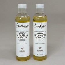 SHEA MOISTURE 2 PACK 100 Virgin Coconut Oil Daily Hydration Body Oil 8 fl oz