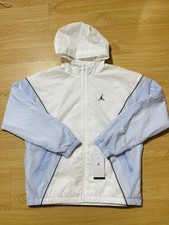 Jordan Essentials Draft Jacket HF9333-100 White/Blue Men's Size XL NWT