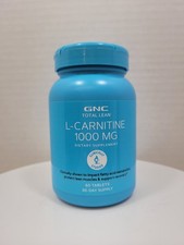 GNC Total Lean L-Carnitine 1000mg 60 Tablets ...