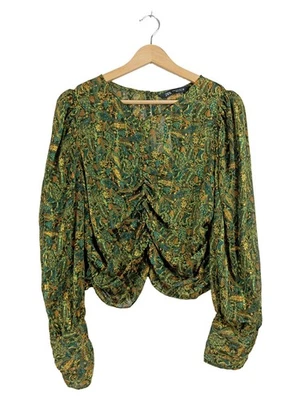 ZARA Chemisier Femme Vert Paisley Bohème (EU 42, INT XL) - Photo 1/4