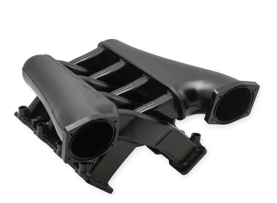 Holley Sniper EFI 822242 Fabricated Intake Manifold Dual Plenum 102mm Black Foto 3 de 4