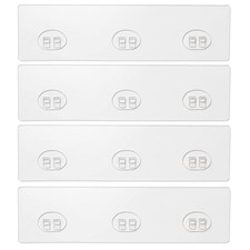 4 Pack Shower Caddy Adhesive for Replacement, Strong Transparent Adhesive for...