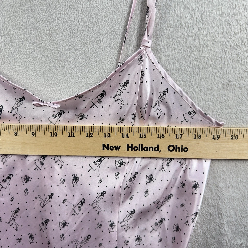 Женская атласная ночная рубашка Morgan Taylor Intimates 2XL светло-розовый принт повсюду - Изображение 2 из 4