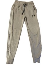 Under Armour Girls Sweat Pants Youth Medium Grey. Nice But Small Hole Near Waist