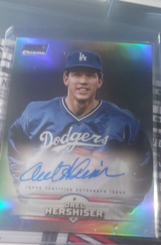 Orel Hershiser #SCCA-OH 2025 Topps Stadium Club Chrome Autograph card