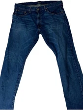 Polo Ralph Lauren Jeans Varick Slim Mens 36X29 Straight Denim Feathering