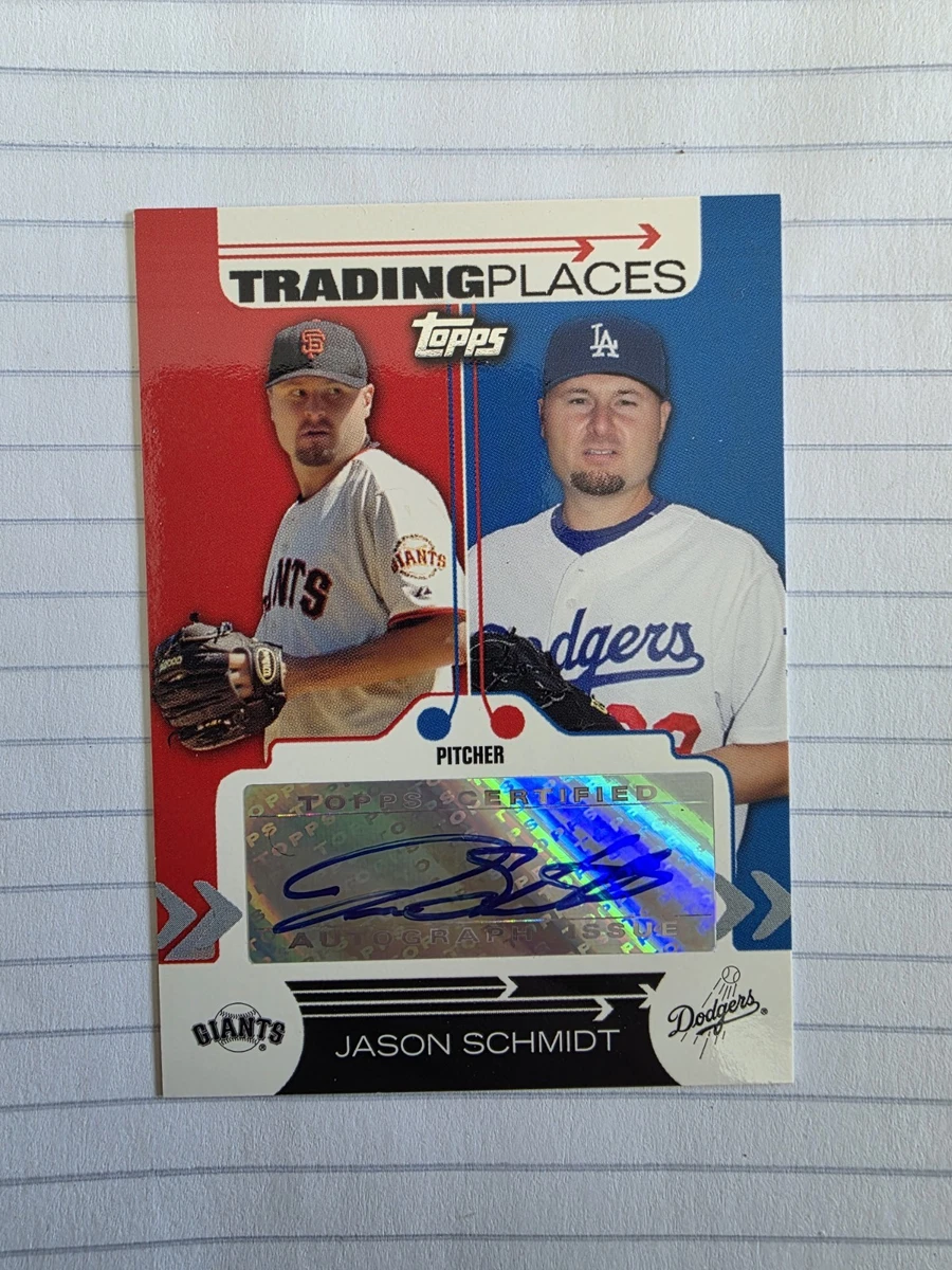 Jason Schmidt Los Angeles Dodgers Baseball Sports Trading Cards