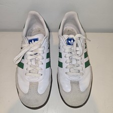 Adidas Samba OG White/Collegiate Green Size 8 No Insole