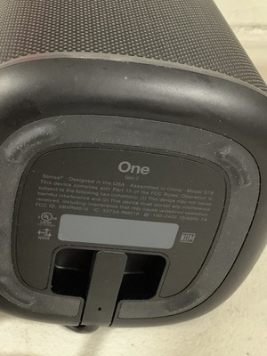 Sonos One (Gen 2) Smart Speaker with Alexa - Black for sale online