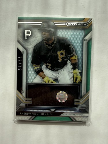Andrew McCutchen 2016 Topps Strata #CAR-AM Green Clearly Authentic Patch /75