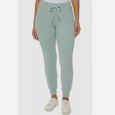 MARC NEW YORK by ANDREW MARC Ribbed Midweight Jogger Pants Mid Rise Green Size M