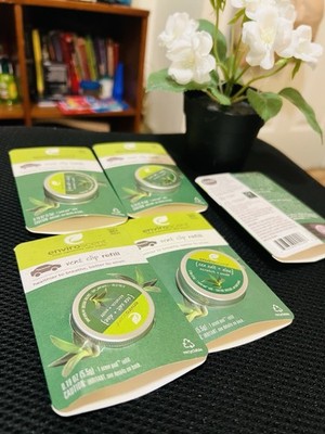 Enviroscent Sea Salt + Aloe Vent Clip Car Air Freshener Pod, Green, 5 Packs