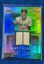 2001 Upper Deck Epic Materials Whitey Ford Pinstripe Jersey 145 Yankees
