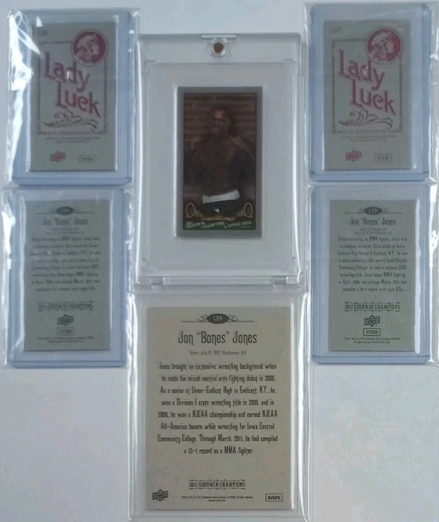 2011 UD Goodwin Mma Jon Bones Jones Mini Silver Boader/88 UFC 1st Title Year HOF - Image 4 of 4