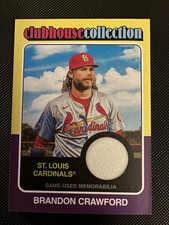 2024 Topps Heritage High Number Clubhouse PATCH RELIC Brandon Crawford CCR-BC