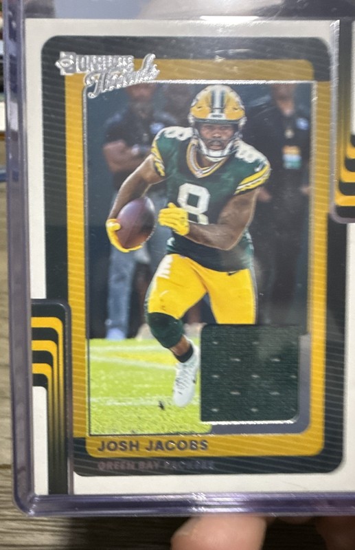 2025 Panini Donruss - Donruss Threads Josh Jacobs #DTH-JJS (MEM)