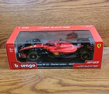👉F1 Racing Ferrari SF-23 (2023) Charles Leclerc #16 1:24 Scale New Bburago 2024