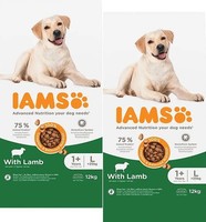 (€3,66/Kg) Iams Adult Large Dog Mit Lamm Hundefutter FüR GroßE Hunde: 2 X 12 Kg