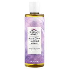 Heritage Store Aura Glow Coconut Musk 8 fl oz 240 ml Cruelty-Free, EcoFriendly,