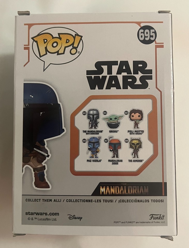 Funko Pop ! Star Wars – Garde Mandalorien #695 – Édition Limitée Entertainment Earth – Vinyle 12,7 Cm