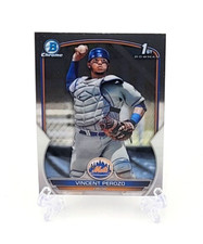 2023 Bowman Baseball Chrome Vincent Perozo New York Mets First Bowman #BCP-102