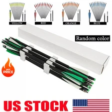 12PCS 20 Inch Hunting Carbon Crossbow Bolts 4" Vanes Archery Crossbow Arrows