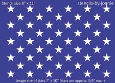 Patriotic Stencil 50 Stars 8" x 11" Blue Proud American Flag Country DIY Signs