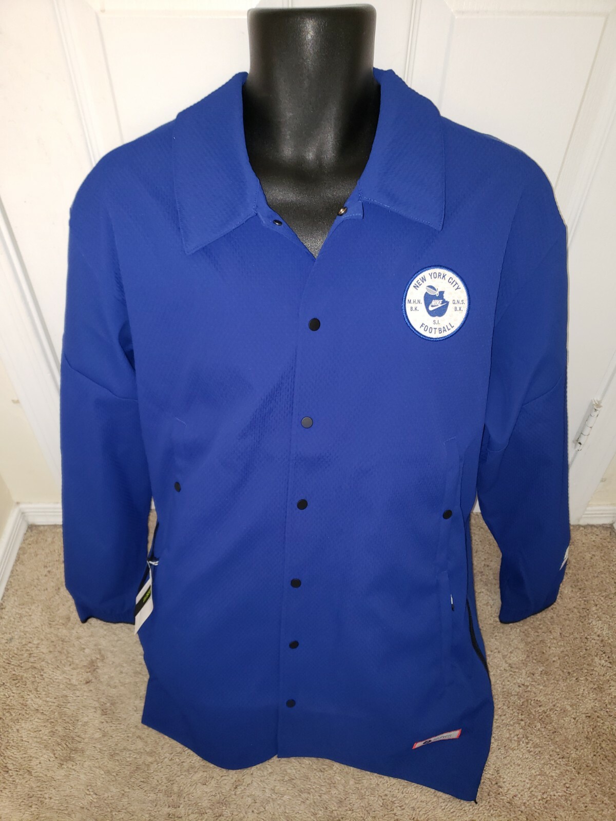 SACAI X NIKE Giacca Nike New York City Football Big Apple AT6643 495 taglia M blu bianco medio