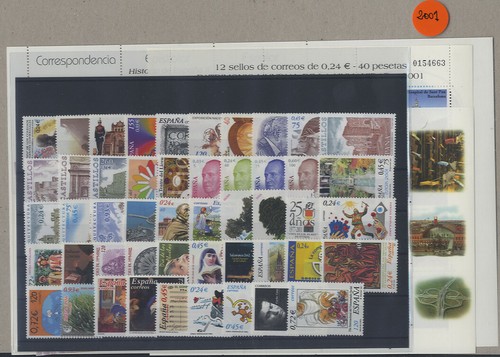 Gelegenheit Spanien - 2001 Jahr Komplett MNH - Luxus