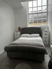 Dream Ellis Velvet-Finish Bed Frame