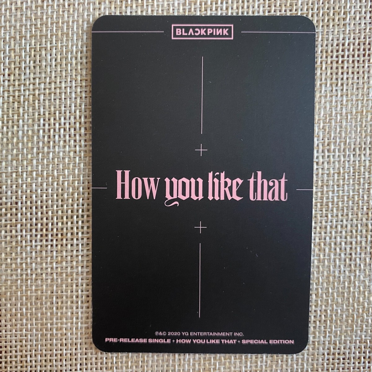 BLACKPINK LISA [How You Like That] Official Photocard, Special Ed