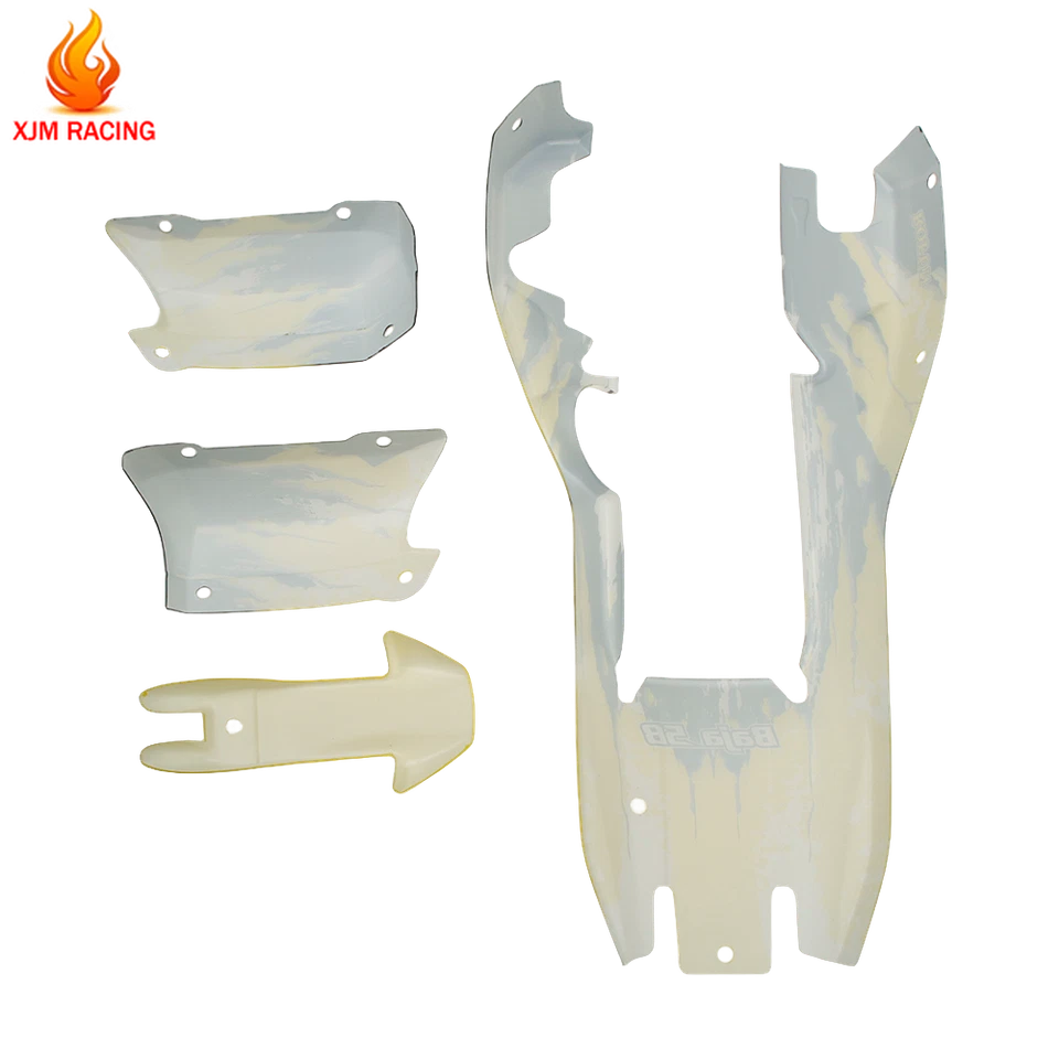 RC Car Body Shell Cover Kit Black and Yellow Plastic For 1/5 Hpi Rv Km Baja 5B - Image 3 of 4