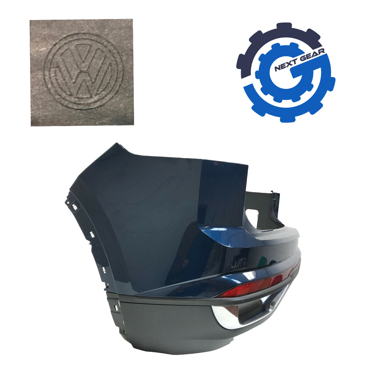OEM Full Rear Bumper Blue 2020-2023 Volkswagen Atlas Cross Sport