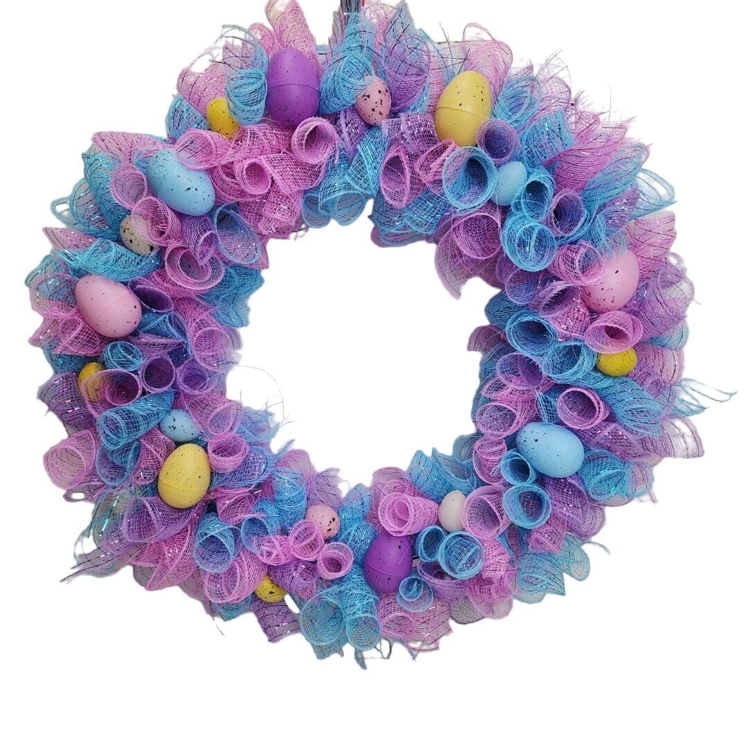 Easter Egg Deco Mesh Welcome 18
