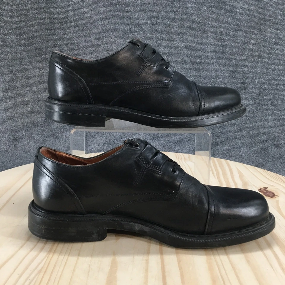 Zapatos de vestir Bacco Bucci para hombre 8,5 Oxford negros con cordones puntera cómoda informal Foto 2 de 4