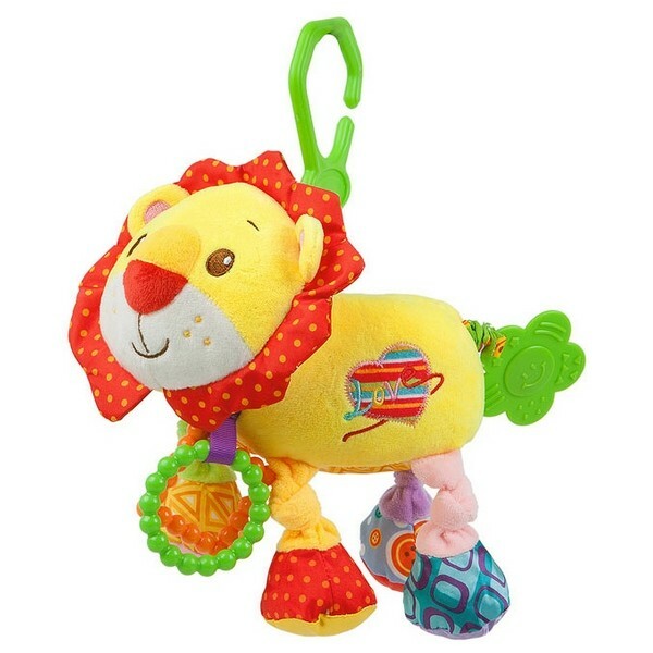 Doudou peluche à vibration sensorielle en velours beige pour nouveau-né