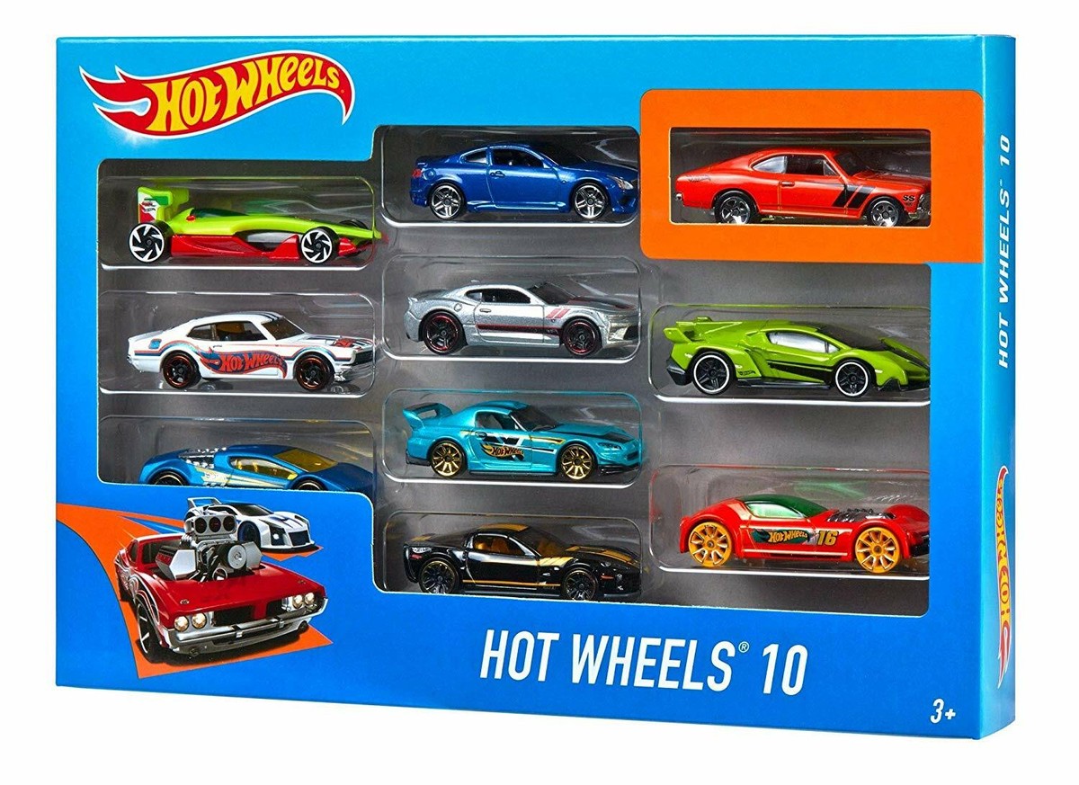 Random Mattel Hot Wheels 10 Pack Kids Model Diecast Car Random