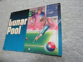 Lunar Pool manual - no game .... NES Nintendo 