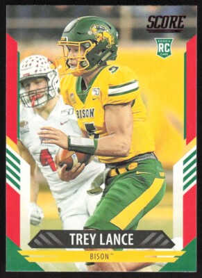 2021 Score Red Trey Lance RC #303 North Dakota State Bison
