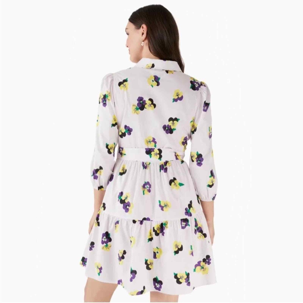 【Kate Spade】Whimsical Garden Belted Shirt Dress◆国内発送 Kate Spade Blossom Print Shirtdress at a Green Wall in Austin