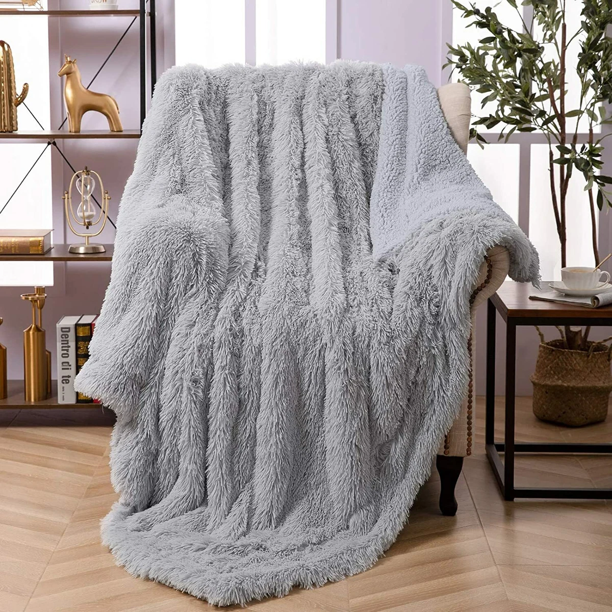 Fluffy blanket for bed new arrivals