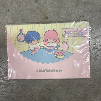 Vintage Sanrio Little Twin Stars 1976 6 Envelopes Stickers Stationary Rare New