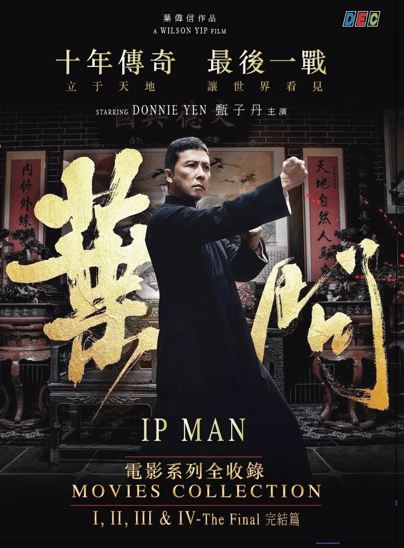 Dvd Filme Clássico Ip Man O Grande Mestre 1,2,3 E 4 Completo