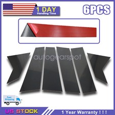 For Honda Civic Sedan 2016-2021 6pcs Pillar Post Door Trim Accessories Black