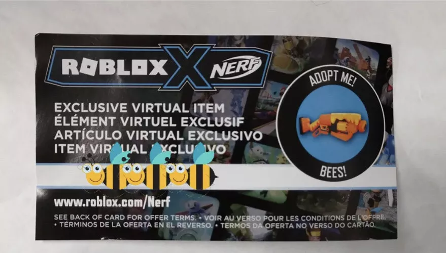 Lançador Dardos Nerf Roblox Adopt Me Bees Blaster Hasbro - R$ 219,99