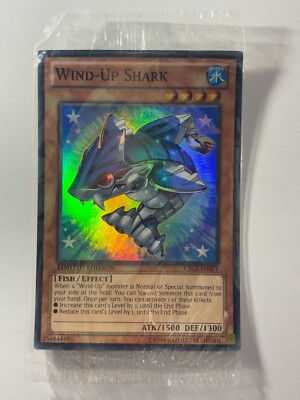Wind-Up Shark CBLZ-ENSE1 Super Rare Limited Edition YuGiOh Card Sealed
