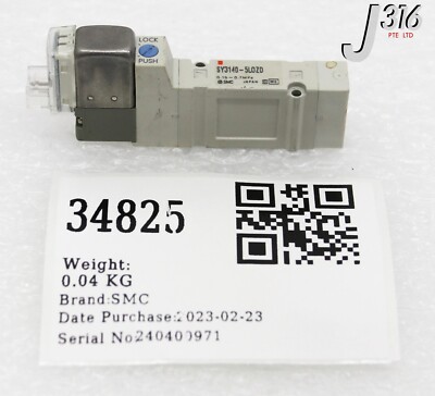 §s§ 34825 SMC SOLENOID VALVE 0.15-0.7MPA SY3140-5LOZD | eBay