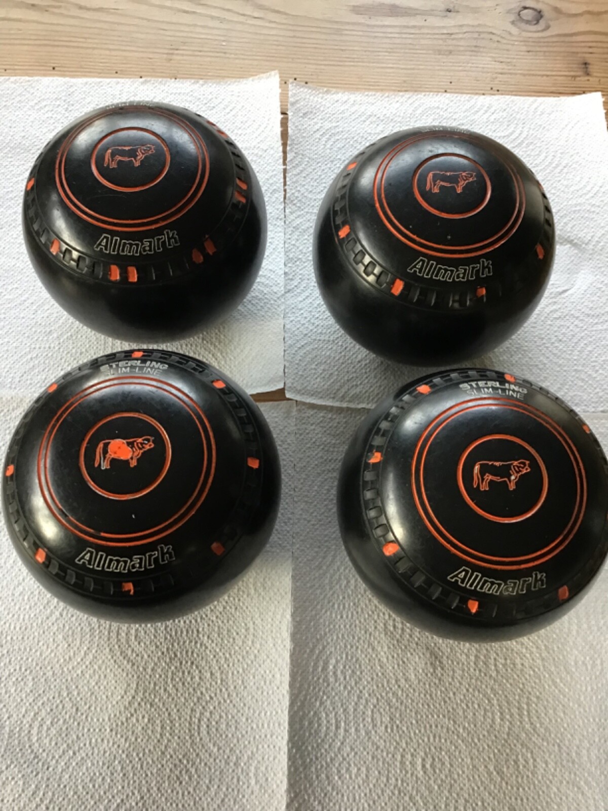 Almark Sterling Slim Line Indoor / Outdoor bowls Size OHM eBay